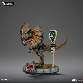 Dilophosaurus Jurassic Park Mini Co. PVC Figure by Iron Studios