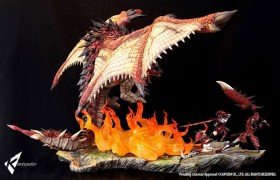 Rathalos The Fiery Bundle Monster Hunter 1/10 Diorama by Kinetiquettes