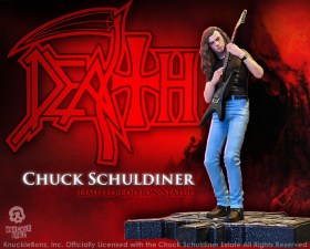 Chuck Schuldiner Death Rock Iconz Statue by Knucklebonz