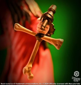 King Diamond III (Red Version) Mercyful Fate Rock Iconz Statue by Knucklebonz