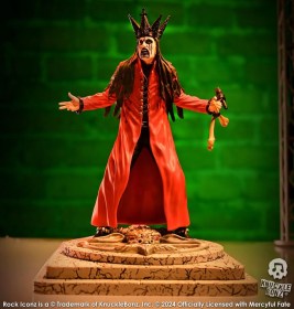 King Diamond III (Red Version) Mercyful Fate Rock Iconz Statue by Knucklebonz