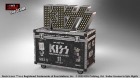 Kiss Rock Ikonz On Tour Road Case Statue & Stage Backdrop Set Alive! Tour by Knucklebonz