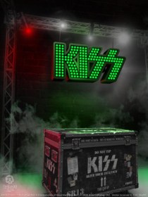 Kiss Rock Ikonz On Tour Road Case Statue & Stage Backdrop Set Alive! Tour by Knucklebonz