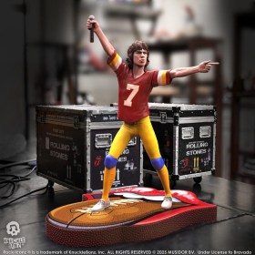 Mick Jagger US Tour 1981 (Burgundy Jersey) Rolling Stones Rock Iconz Statue by Knucklebonz