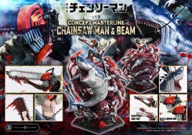 Chainsaw Man & Beam Chainsaw Man 1/6 Statue by Prime 1 Studio