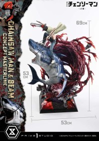 Chainsaw Man & Beam Chainsaw Man 1/6 Statue by Prime 1 Studio