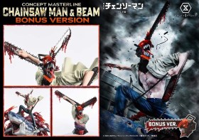 Chainsaw Man & Beam Bonus Version Chainsaw Man 1/6 Statue by Prime 1 Studio