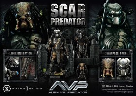 Scar Predator Deluxe Bonus Version The Alien vs. Predator Museum Masterline Series 1/3 Statue by Prime 1 Studio
