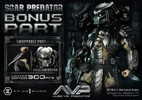 Scar Predator Deluxe Bonus Version The Alien vs. Predator Museum Masterline Series 1/3 Statue by Prime 1 Studio