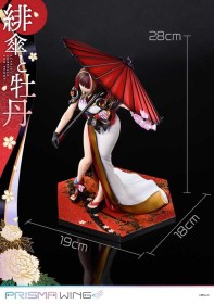 Scarlet Umbrella And Peony Fuzichoco Original Illustration Prisma Wing PVC 1/7 Statue by Prime 1 Studio