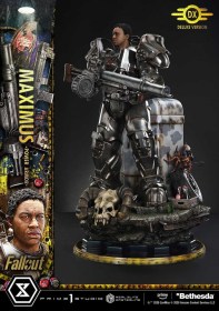 Maximus Power Armor Deluxe Version Fallout 1/4 Statue by Prime 1 Studio