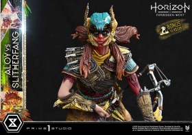 Aloy vs. The Slitherfang Bonus Horizon Forbidden West Statue by Prime 1 Studio