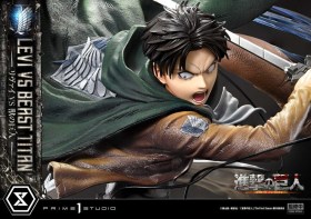 Levi Versus Beast Titan Attack on Titan 1/4 Statue by Prime 1 Studio