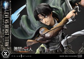 Levi Versus Beast Titan Bonus Version Attack on Titan 1/4 Statue by Prime 1 Studio