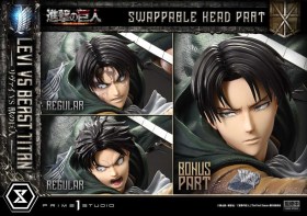 Levi Versus Beast Titan Bonus Version Attack on Titan 1/4 Statue by Prime 1 Studio