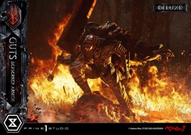 Guts, Berserker Armor Grunbeld vs. Guts Deluxe Berserk 1/4 Statue by Prime 1 Studio