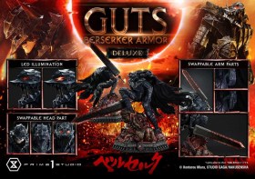 Guts, Berserker Armor Grunbeld vs. Guts Deluxe Berserk 1/4 Statue by Prime 1 Studio