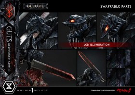 Guts, Berserker Armor Grunbeld vs. Guts Deluxe Berserk 1/4 Statue by Prime 1 Studio