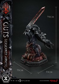 Guts, Berserker Armor Grunbeld vs. Guts Deluxe Berserk 1/4 Statue by Prime 1 Studio