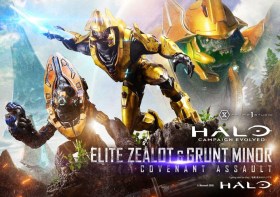 Elite Zealot & Grunt Minor Covenant Assault Bonus Version Halo Campaign Evolved 1/4 Statue by Prime 1 Studio