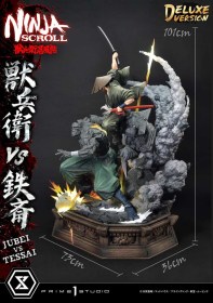 Jubei Versus Tessai Deluxe Version Ninja Scroll Ultimate Premium Masterline Series 1/4 Statue by Prime 1 Studio