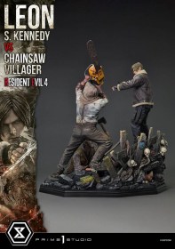 Leon S. Kennedy vs. Chainsaw Villager Bonus Ver. Resident Evil 4 Statue 1/4 by Prime 1 Studio