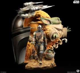 The Mandalorian Star Wars Fine Art Bust by PCS