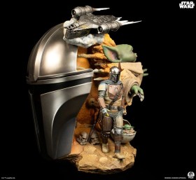 The Mandalorian Star Wars Fine Art Bust by PCS