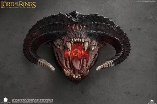 Balrog Polda Edition (Wall Mount Head) Lord of the Rings Wall Sculpture 1/1 Bust by Queen Studios