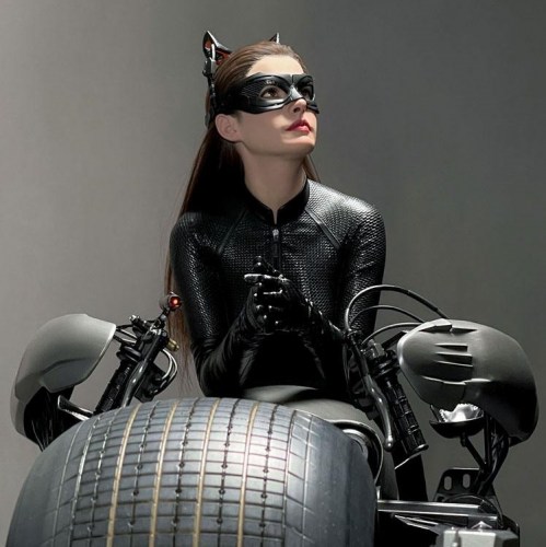 catwoman batpod statue