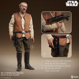 Doctor Cornelius Evazan Star Wars Episode IV Action Figure 1/6 by Sideshow Collectibles