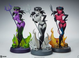 Devil Girl (Black and White Variant) Original Artist Series Statue by Sideshow Collectibles