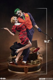 The Joker and Harley Quinn Lawless Love DC Comics Mythos 1/5 Statue by Sideshow Collectibles