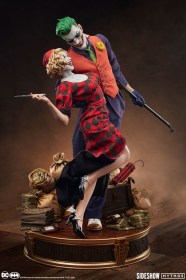 The Joker and Harley Quinn Lawless Love DC Comics Mythos 1/5 Statue by Sideshow Collectibles