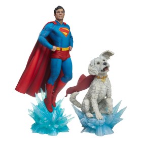 Superman & Krypto Bundle Superman (2025) Premium Format Statues by Sideshow Collectibles