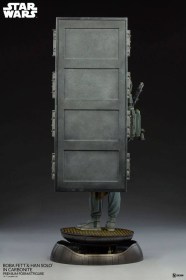 Boba Fett and Han Solo in Carbonite Star Wars Premium Format Statue by Sideshow Collectibles