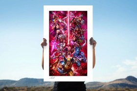 The X-Men vs Magneto Marvel Art Print unframed by Sideshow Collectibles