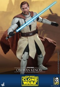 Obi-Wan Kenobi Star Wars The Clone Wars 1/6 Action Figure by Hot Toys