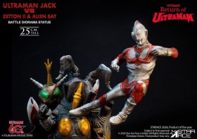 Ultraman Jack vs Zetton II & Alien Bat Battle scene Return of Ultraman Diorama 1/8 Statue by Star Ace Toys
