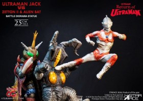 Ultraman Jack vs Zetton II & Alien Bat Battle scene Return of Ultraman Diorama 1/8 Statue by Star Ace Toys