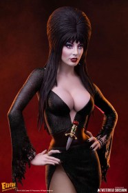 Elvira (Black Glitter Dress) Elvira Mistress of the Dark 1/4 Maquette by Tweeterhead