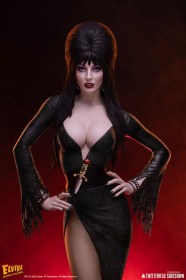 Elvira (Black Glitter Dress) Elvira Mistress of the Dark 1/4 Maquette by Tweeterhead