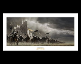 Faramir's Charge (Nick Keller) Lord of the Rings Art Print by Weta