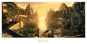 The Grey Havens (Ben Wootten) Lord of the Rings Art Print by Weta