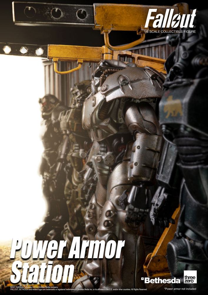 1 6 Sixth Scale Figure Power Armor Station Fallout 1 6 Scale By Threezero