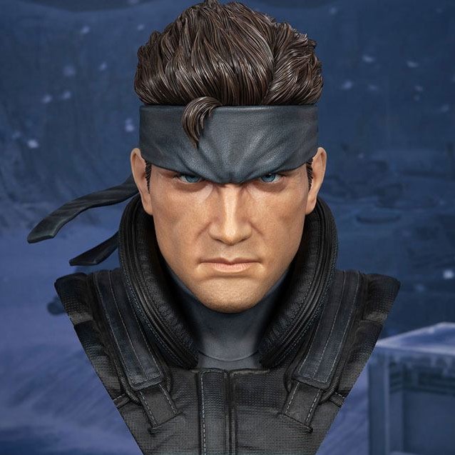 1/1 Scale Life-Size Bust : Solid Snake Metal Gear Solid 1/1 Life-Size Bust  by First 4 Figures