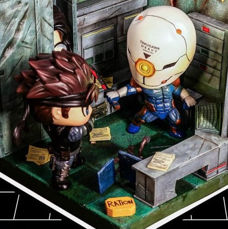 Figurama Collectors: Solid Snake Vs Cyborg Ninja Ft. Otacon Metal Gear ...