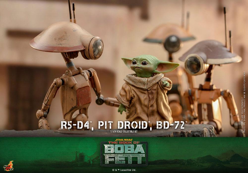1/6 Sixth Scale Figure: R5-D4, Pit Droid, & BD-72 Star Wars The