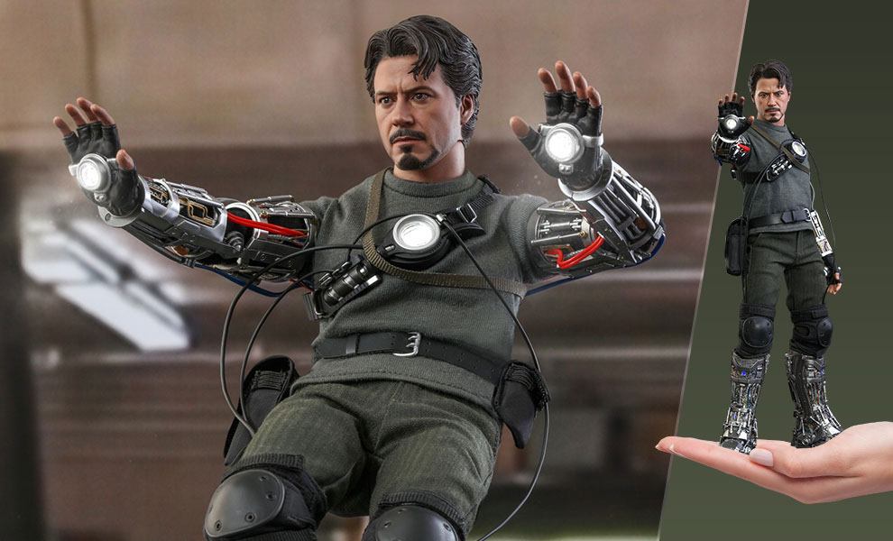 Hot Toys: Tony Stark (Mech Test Deluxe Version) Iron Man Movie ... - X Hot906793 A