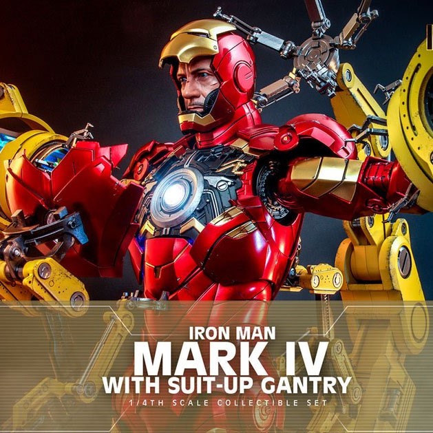 Hot Toys: Iron Man Mark IV with Suit-Up Gantry Iron Man 2 1/4 Action ...